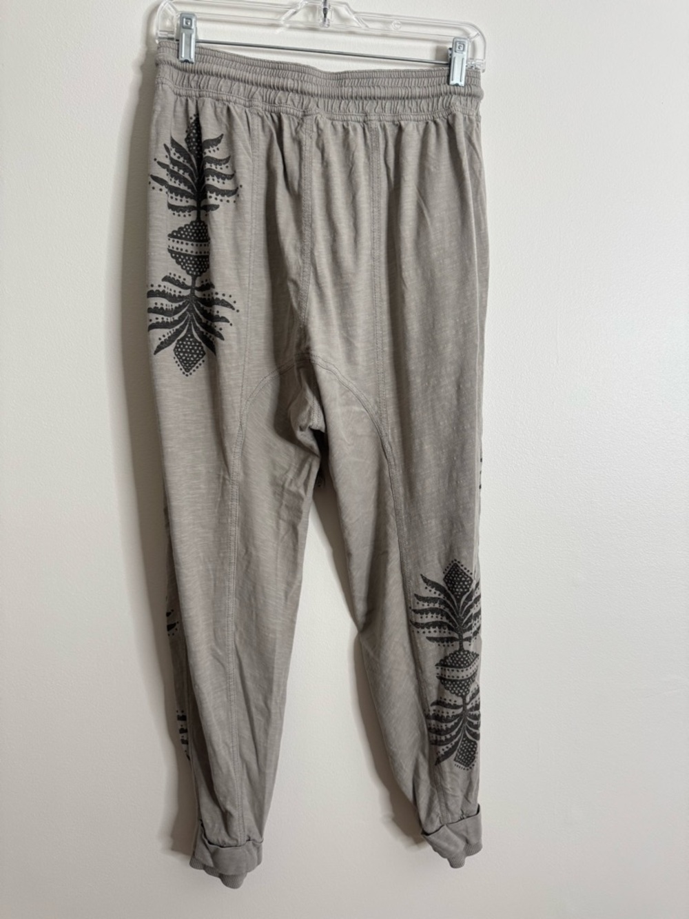 Anthropologie Daily Practice Harem Printed Jogger Pant XS Taupe Gray - Picture 5 of 9